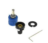 Potenciómetro multivuelta de precisión serie 3590S-2 3590S, resistencia ajustable de 10 anillos + 1 Uds., Dial de conteo de giros, perilla giratoria de 6,35mm(2K Ohm)