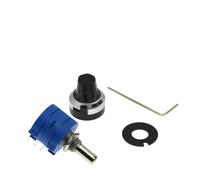 Potenciómetro multivuelta de precisión serie 3590S-2 3590S, resistencia ajustable de 10 anillos + 1 Uds., Dial de conteo de giros, perilla giratoria de 6,35mm(500 Ohm)