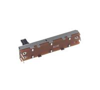Potenciómetro push-pull deslizante recto de 5 piezas, 45 mm, B10K, B100K, 30 tiempos, mezclador mono fader(B100K 10mm 5pcs)