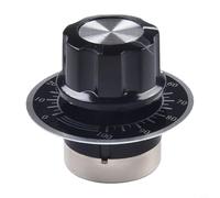 Potenciómetro rotativo 10K Ohm ±10% Tolerancia 2W Película de carbono Cónica de una sola vuelta con eje de 6 x 10 mm y rotación mecánica de 300° para velocidad industrial y