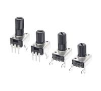 Potenciómetro RV09 de 3 Pines con Resistencia Ajustable, Eje de 15/20 mm, 1 kΩ, 2 kΩ, 5 kΩ, 10 kΩ, 20 kΩ, 50 kΩ, 100 kΩ, 0932, 10 Unidades(Horizontal 20MM,2K Ohm)