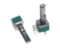 Potenciómetro sellado RK097G dúplex vertical A10K A103X2 B100K B104X2 for amplificador de potencia, pata doblada, eje D de 6 pines, longitud de 20 mm(A10K)