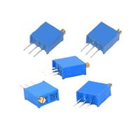 Potenciómetro trimmer multivuelta Kit de 10 potenciómetros 3296 de alta precisión, resistencia variable de 3296 W, 100R -1M, 200R, 500R, 1k, 2k, 5K, 10K, 20K, 50K, 100K, 200k, 500k(200 Ohm)