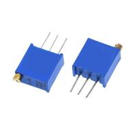 Potenciómetro trimmer multivuelta Potenciómetro de ajuste multivuelta de 3296 W, resistencia variable de alta precisión, 1 K, 2 K, 5 K, 10 K, 20 K, 50 K, 100 K, 200 K, 500 K, 1 M ohm(50 Ohm)