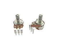 Potenciómetro Vertical de un solo canal WH148, 5 uds., con interruptor B5K B10K B50K B100K B500K, eje de flor de Audio de 15mm(5K Ohm)
