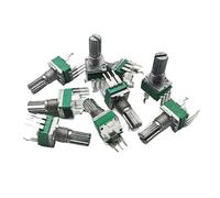 Potenciómetro vertical simple sellado RK097N B1K B20K B50K B100K-B1M Mango de 15 mm 5 piezas(1K Ohm)