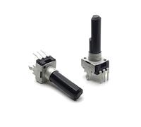 Potenciómetro vertical simple tipo RV09, 5 unidades, C2K, C5K, C10K, C20K, C50K, R0902N, 0932, 3 pines, C202, C502, C103, C203, C503, longitud del eje: 23 mm(20K Ohm)