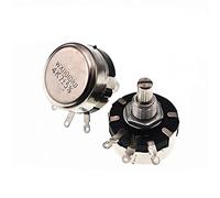 Potenciómetros de ajuste, 2 piezas WX110 1 W potenciómetro bobinado de alambre de una sola vuelta 100R 220R 470R 1K 2K2 3K3 4K7 6K8 10K 22K Ohm Potenciómetros de eje de 6 mm (tamaño: 470 ohmios) ( Siz