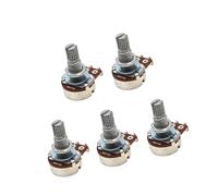 Potenciómetros de guitarra de 25 K A/B de 18 mm, volúmenes de repuesto, potes de guitarra eléctrica, potenciómetros de control de tono, potenciómetros de control de tono, 5 unidades