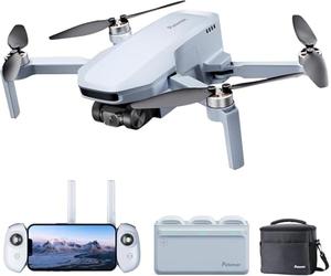 Potensic ATOM SE Combo 4K GPS Dron, 4KM Transmisión <249g, 3 Baterías & HUB de Carga, 93 Mins de Vuelo, EIS: Tecnología ShakeVanish, Max Velocidad 16m/s, Drone con Bolso para Adulto Principiante, C0