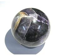 Potente 149 gramos Amethyst Gemstone 47 mm esfera cristal curación oficina en casa regalo energía positiva bola de Feng Shui Vaastu Chakra meditación balanceador salud riqueza de metafísica