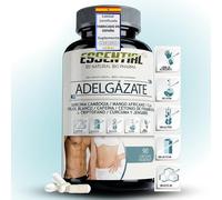 Potente Adelgazante. Quemagrasas y Reductor del Apetito. Garcinia Cambogia, Mango Africano y Cafeína para Resistencia, Apoyo Nutricional, Dieta y Ejercicio 90 Cap
