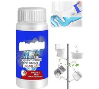 Potente agente de dragado de tuberías, agente de dragado de tuberías en polvo para fregadero y drenaje, solución de limpieza de drenaje, desodorante de dragado de tuberías, desbloquea desagües