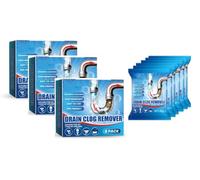 Potente Agente de Dragado de Tuberías,Powerful Pipe Dredging Agent,Desatasca Rápidamente, Previene Obstrucciones y Malos Olores, Apto para Fregaderos y Desagües,6pack*3PC
