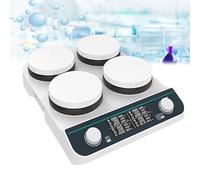 Potente Agitador Magnético,Revestimiento Cerámico De 5,3X5,3",Control Asincrónico,Capacidad De 2LX4,Temperatura Máxima De 310°C,50-1500Rpm,Mezclador De Placa Calefactora Con Agitador Magnético