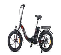 Potente bicicleta eléctrica fafrees f20 con motor de 250w y batería de 576wh