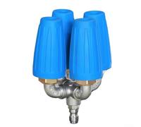 Potente boquilla giratoria 4000 PSI 4 en 1, diseño giratorio de 360 grados para una limpieza eficiente con lavadoras de alta presión (azul)