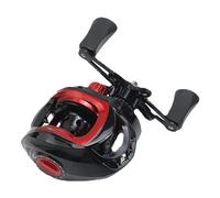 Potente Carrete de Pesca Baitcasting de Metal, Relación de Engranaje 7.2:1, Carrete de Pesca Baitcast, Carrete de Fundición Larga, Carrete de Pesca Suave para Agua (Mano Derecha)