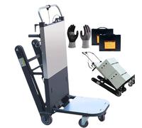 Potente carrito eléctrico para subir escaleras, 500 W, 850 W, pesado, Du 220, 300 kg, Capaci, antideslizante, diseño plegable para almacén de pieles y logística (2 baterías)