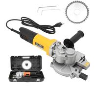 Potente cortadora hidráulica de varillas corrugadas, dobladora eléctrica portátil de 1280W con rango de corte de 4-40mm, sierra de corte en frío portátil para barras de acero(Yellow)