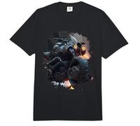 Potente Darkness Journey en una Motocicleta épica Comfort Colors Adult Heavyweight T-Shirt