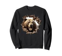 Potente diseño de Oso Pardo rompiendo Sudadera
