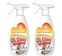 Potente Espray Limpiador de Grasa para Cocina, Espray Limpiador Multifuncional en Espuma 2026, Eliminador de Grasa Multiusos, Apto para Hornos, Estufas y Campanas Extractoras