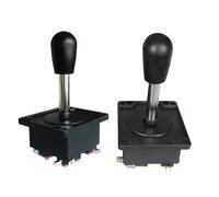 Potente interruptor de 8 vías, con un potente interruptor de 8 vías, un joystick central de retorno de resorte que funciona fácilmente para un control preciso del juego