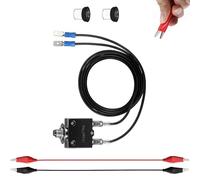 Potente juego de limitador de corriente de 3 A y 5 A con carcasa metálica y cubierta flexible para uso prolongado Cables de prueba con clip Gavial