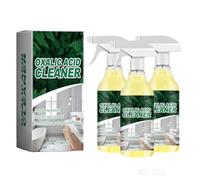 Potente limpiador de ácido oxálico, potente limpiador de baño, spray extrafuerte, espuma de limpieza versátil para el hogar, contra la cal y la suciedad, elimina olores, 100 ml (3 unidades)