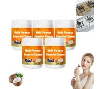 Potente limpiador multiusos - Limpiador de horno y desengrasante de alta resistencia para rejillas de estufa, microondas y horno - Seguro para utensilios de cocina y Superficies, 260g (5 Cajas)