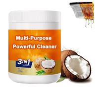 Potente limpiador multiusos para cocina, pasta de limpieza de aceite de coco 3 en 1, desengrasante para cocina, para grifos, azulejos, horno (1 Pcs)