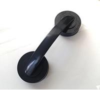 Potente mango de puerta de espejo de vidrio, cajón de refrigerador, baño, ventosa, pasamanos de pared, manija de ducha para bañera, cajón de cocina, manija de gabinete (negro)