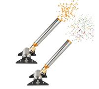 Potente máquina de confeti, lanzador eléctrico de confeti con control remoto, ángulo ajustable, lanzador de cintas de papel de colores a gran altura para escenarios de bodas(2PCS)