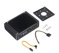 Potente Mini PC, Ordenador Industrial DiseñAdo por Aleta sin Ventilador Multimodo para AutomatizacióN (Enchufe de la UE)