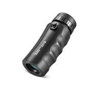 Potente Mini telescopio monocular 8X25 HD, portátil, Resistente al Agua IPX7, con Revestimiento SMC, binoculares compactos de Bolsillo for Exteriores, Ideal for Turismo(8X25 Black)
