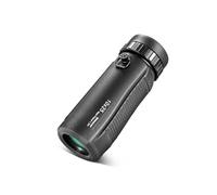 Potente Mini telescopio monocular 8X25 HD, portátil, Resistente al Agua IPX7, con Revestimiento SMC, binoculares compactos de Bolsillo for Exteriores, Ideal for Turismo(10X25 Black)