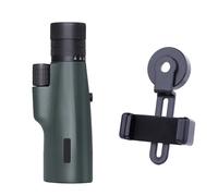 Potente Monocular BKA4/FCM 10-30 × 50, Zoom De Visión Larga, Telescopio Bolsillo, Gafas For Caza, Camping, Turismo, Luz Nocturna Claro Imagen(Green Set)
