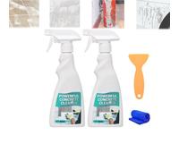 Potente quitamanchas de cemento, disolvente de hormigón y mortero, spray quitamanchas de cemento para coches, solución limpiadora para manchas de hormigón con paño espátula para cerámica (2Pcs)