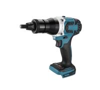 Potente remachadora eléctrica sin escobillas, Kit de pistola for tuercas de remaches automática recargable, herramienta de remachado, cabezal remachador M3-M12(Set D M6 M8 M10)