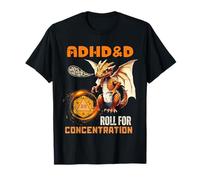 Potente rollo de ADHD y D para la neurodiversidad de concentración Camiseta