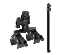 Potente soporte de transporte para deportes y varios equipos para mango de motocicleta de 17 mm a 43 mm, compatible con soporte de bicicleta