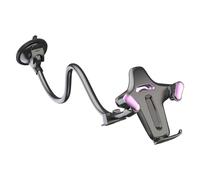 Potente soporte para teléfono con ventosa, rotación completa y tubo flexible ajustable. Fácil instalación para el desbloqueo automático de la ventana frontal. Soporte para teléfono con fácil