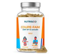 Potente supresor del apetito Nutri&Co DNF-10® y algarroba - 60 cápsulas