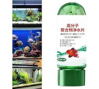 Potente tableta de purificación de agua para acuario, no tóxica y rápida purificación de agua, segura para peceras, tableta de purificación de calidad del agua para peceras, removedor de acuario (1