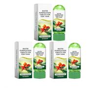 Potente tableta de purificación de agua para acuario, removedor de acuario, tabletas portátiles de purificación de agua, tabletas purificadoras de agua para bronceado de peces, elimina varias