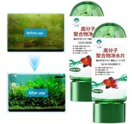 Potente tableta de purificación de agua para acuario, tabletas de purificación de agua para peceras, limpieza de peceras de acuario, tabletas portátiles de purificación de agua, eliminan la turbidez