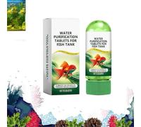 Potente tableta de purificación de agua para acuario, tabletas de purificación de agua para peceras, tabletas portátiles de purificación de agua acuática, elimina todo tipo de agua del tanque de peces
