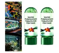 Potente tableta de purificación de agua para acuario, tabletas de purificación de agua para peceras, tabletas de purificación de agua de acuario, purificación de agua no tóxica y rápida, removedor de