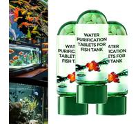 Potente tableta de purificación de agua para acuario, tabletas portátiles de purificación de agua acuática 2025, tabletas purificadoras de agua para bronceado de peces, elimina todo tipo de turbidez